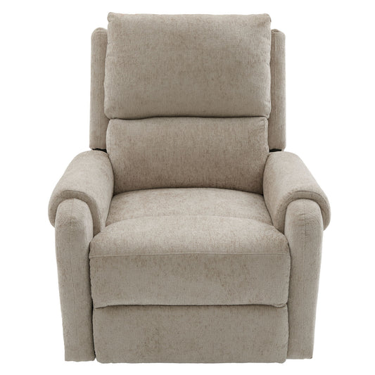 Manual Recliner Massage Chair With Swivel Rocker, 8 Massage Modes, Side Storage Pocket