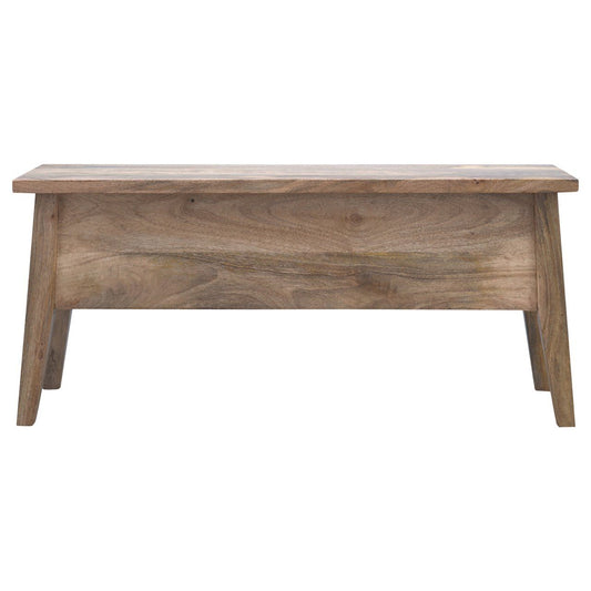 Lid Up Storage Bench - Oak
