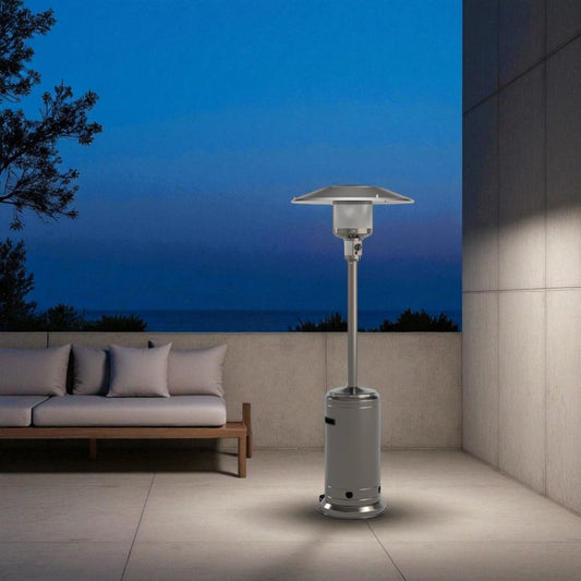 46000 Btu Propane Patio Heater - Steel Gray