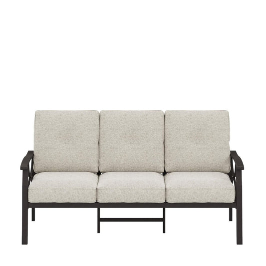 All-Weather 3 Seat Patio Sofa With Cushions