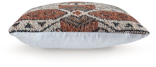 Kierenworth - Pillow (Set of 4) - Sienna / Ivory / Black