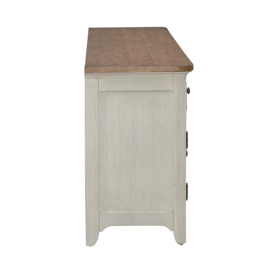 Fireplace TV Consoles - 79" Fireplace TV Console - Medium Brown