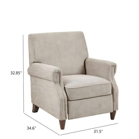 Julian - Push Back Recliner With Reclining Function - Sand