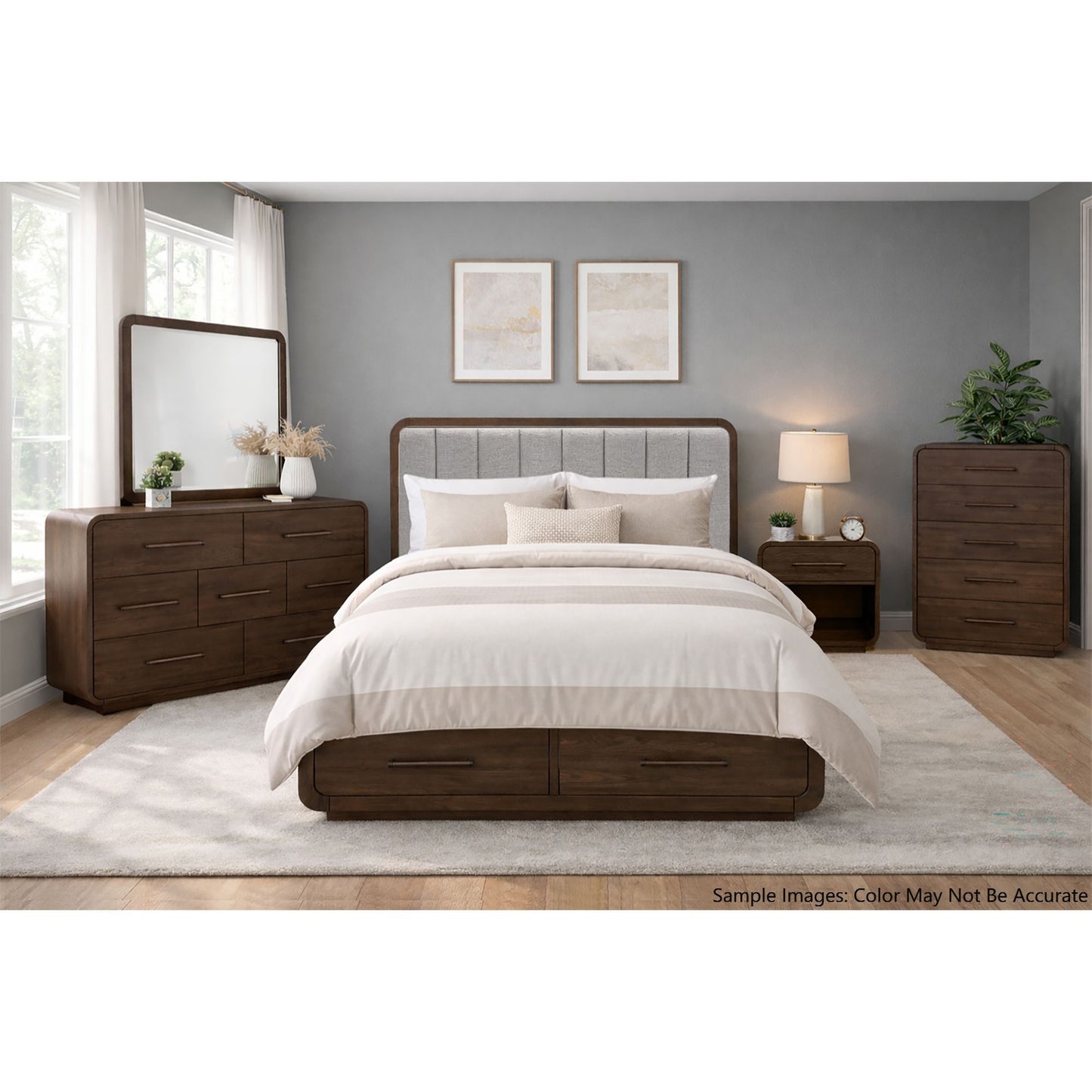 Glinda - King Storage Footboard With Slats - Brown