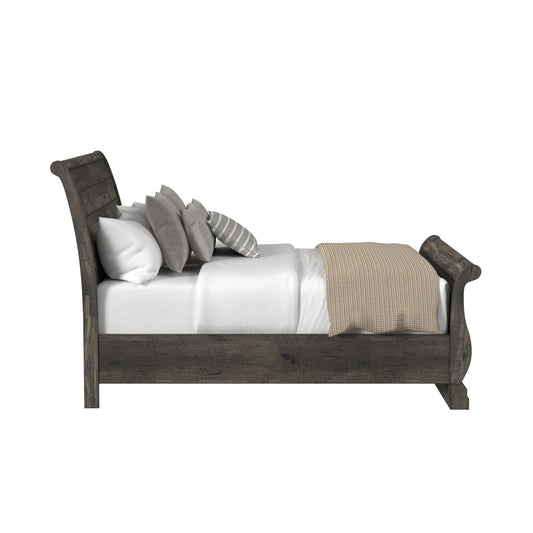 Park Ridge - Queen / King Rails For Sleigh Storage Bed - Charcoal