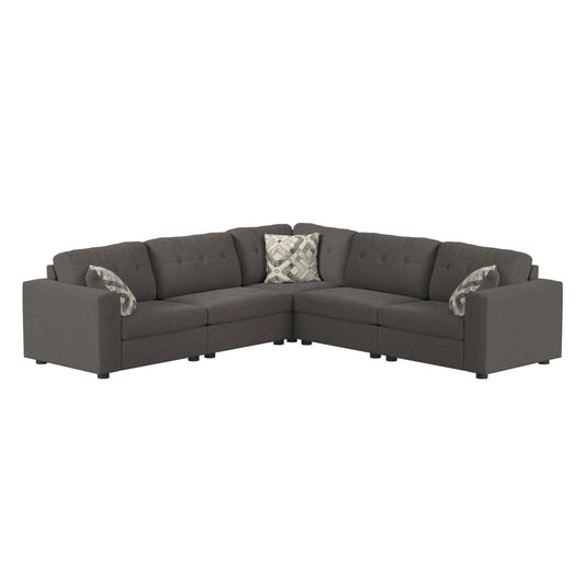 Options One - LHF Chair With 1 Pillow - Ash
