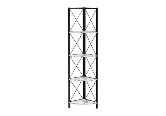 Bookshelf, Bookcase, Etagere, Corner, 4 Tier, Office