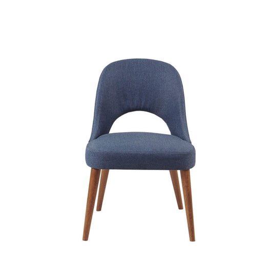 Dining Side Chair Upholstered Textured (Set of 2) - Navy