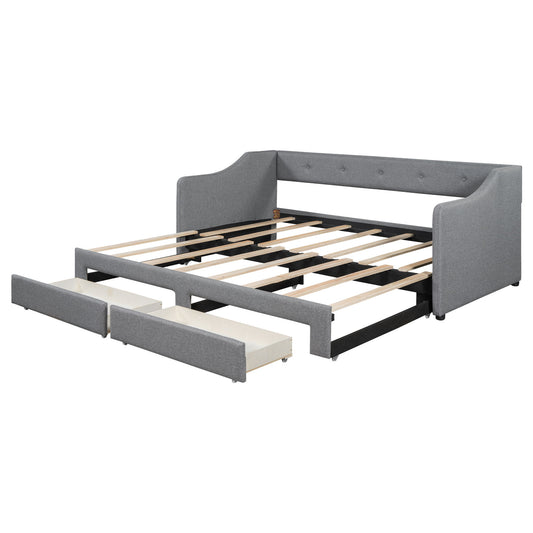 Upholstered Daybed With 2 Drawers