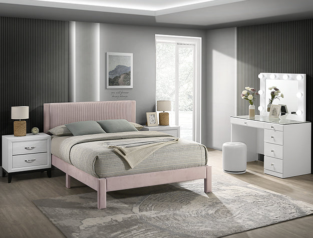 Lucia Bed Frame Pink