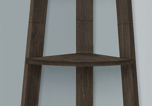 Bookshelf, Bookcase, Etagere, Corner, 5 Tier, For Office, Contemporary & Modern - Oak
