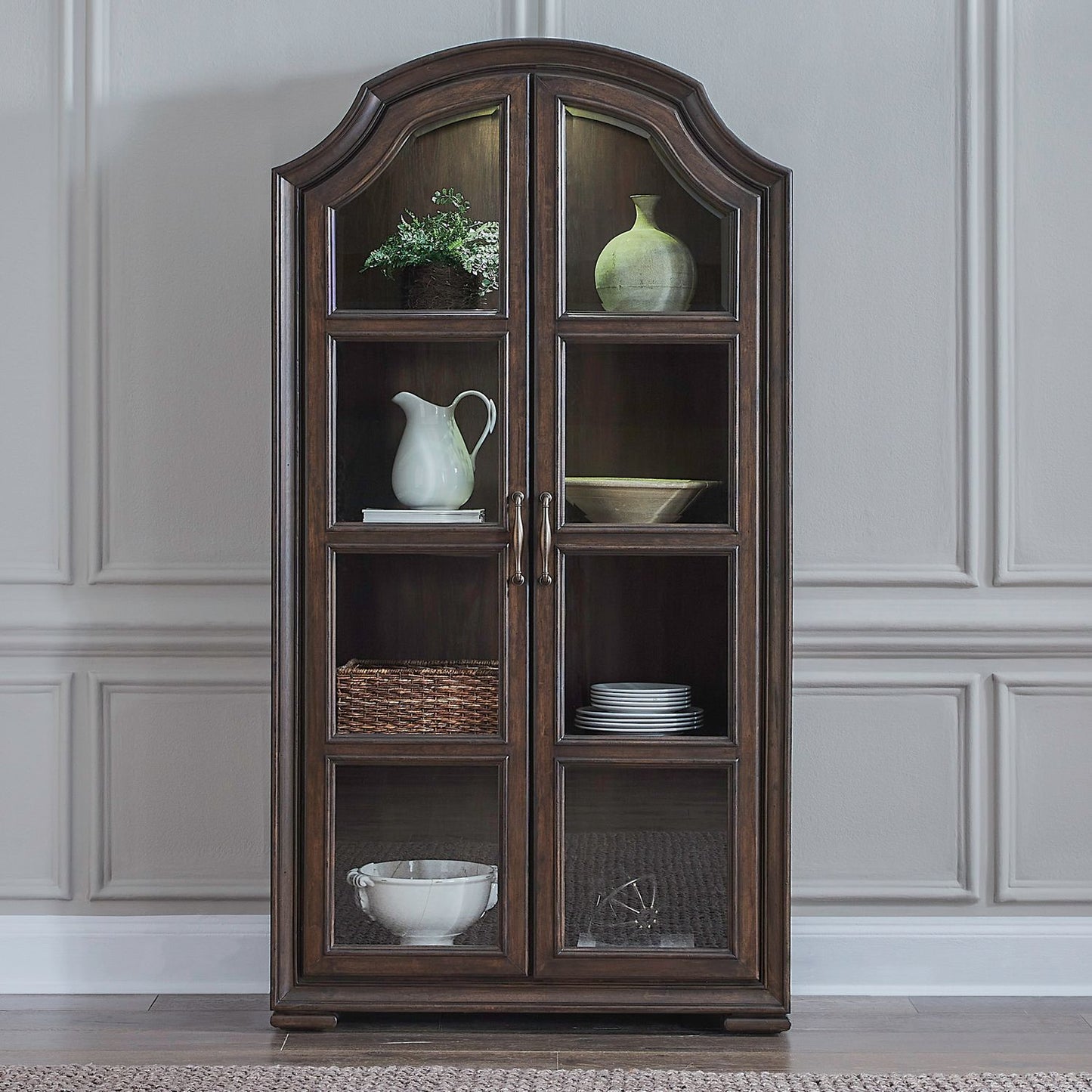 Provence Park - Bunching Display Cabinet - Brown