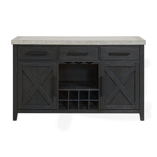 Axel - Server - Light Gray / Espresso