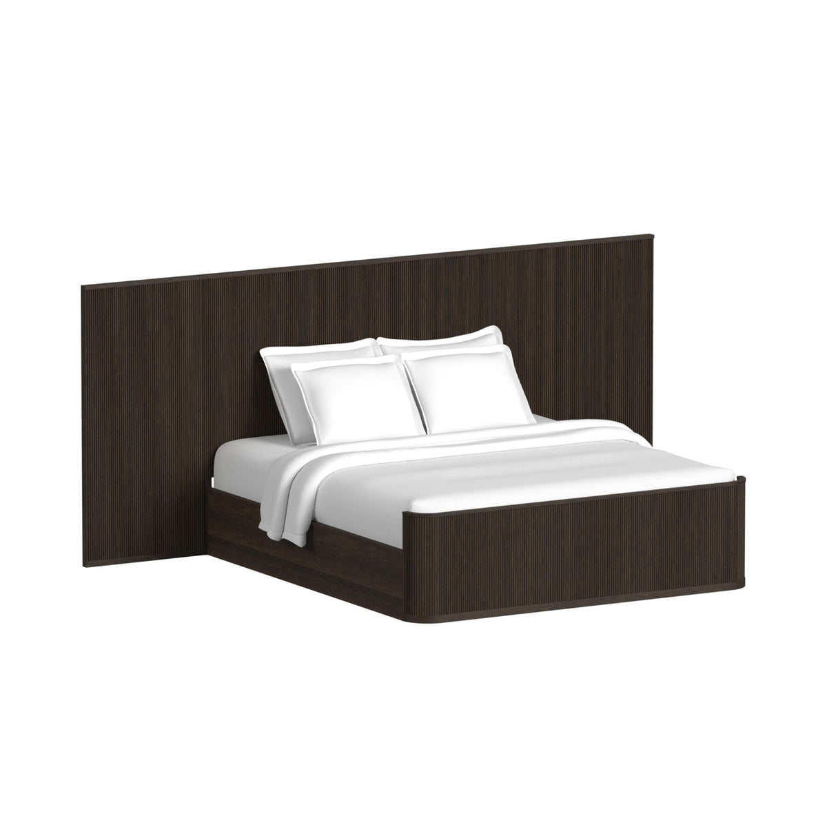 Sylvie - Wall Bed Queen/King Rails - Dark Brown