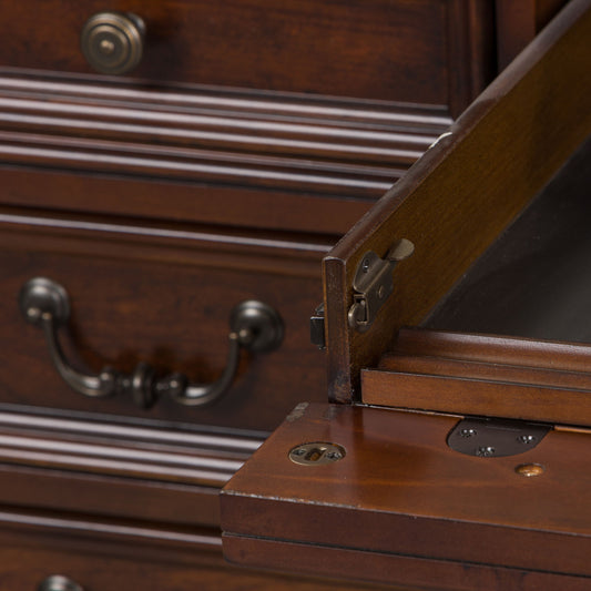 Brayton Manor - Jr Executive Desk - Cognac