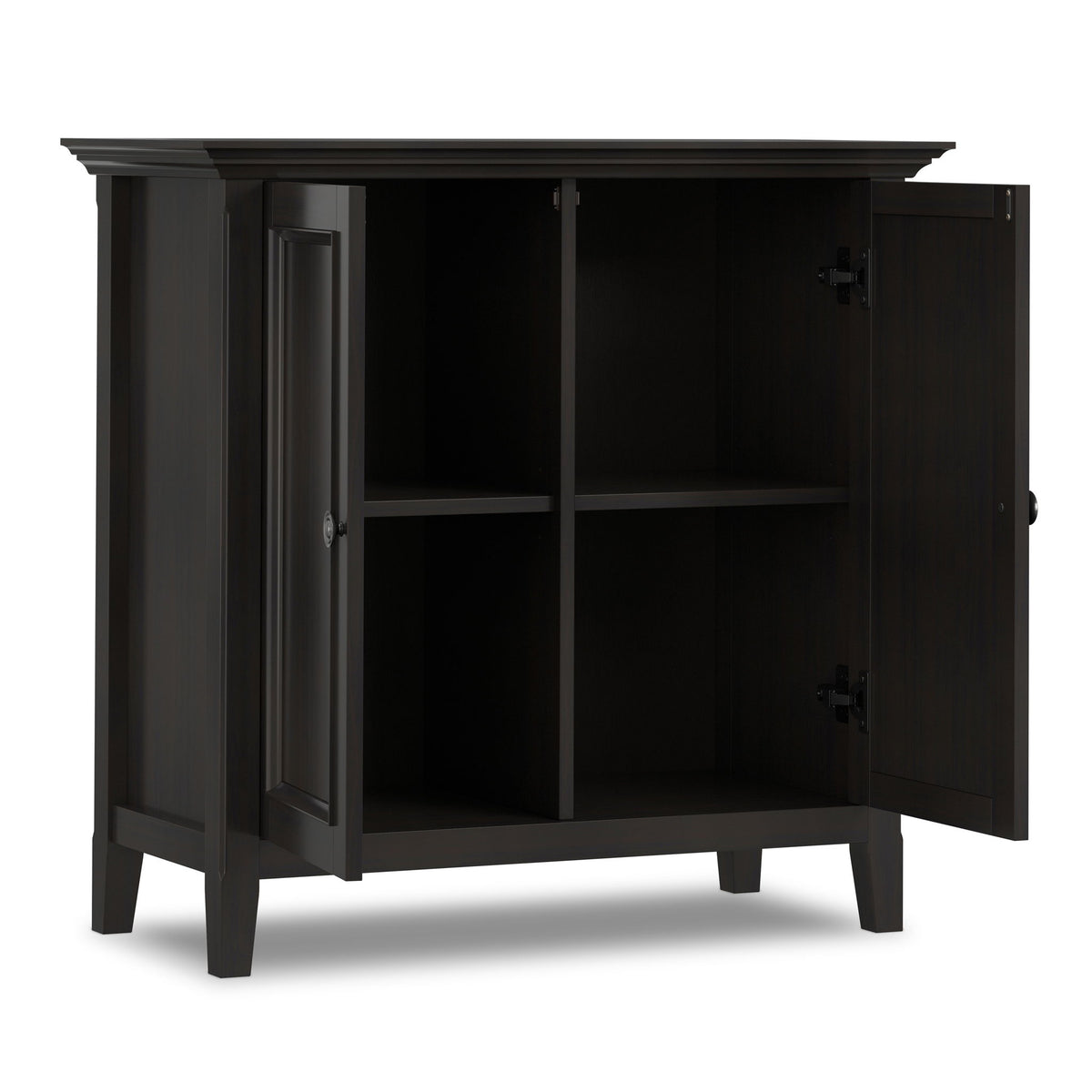 Amherst - 2 Door Storage Cabinet & Adjustable Shelving - Brown