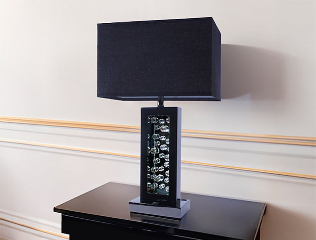 Monica Lamp Black Nickel-LED Accent