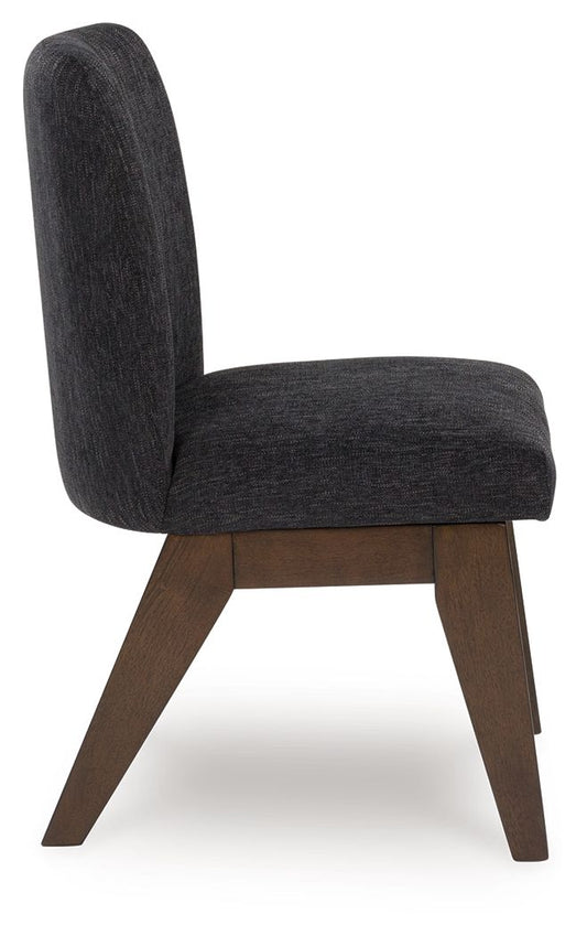 Dilenno - Dining Upholstered Side Chair (Set of 2) - Dark Brown