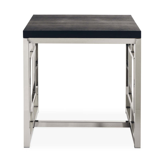 Ezra - 24" End Table - Chrome