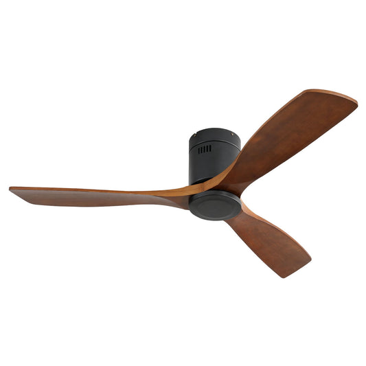 Low Profile Ceiling Fan DC, 3 Blade, Noiseless Reversible Motor, Remote Control