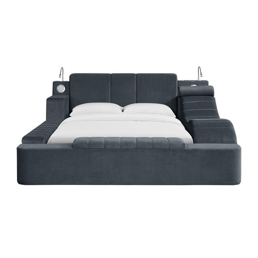 Ottawa - Interchangable Side Storage Bench - Gray Linen