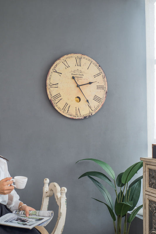Wall Clock - Beige