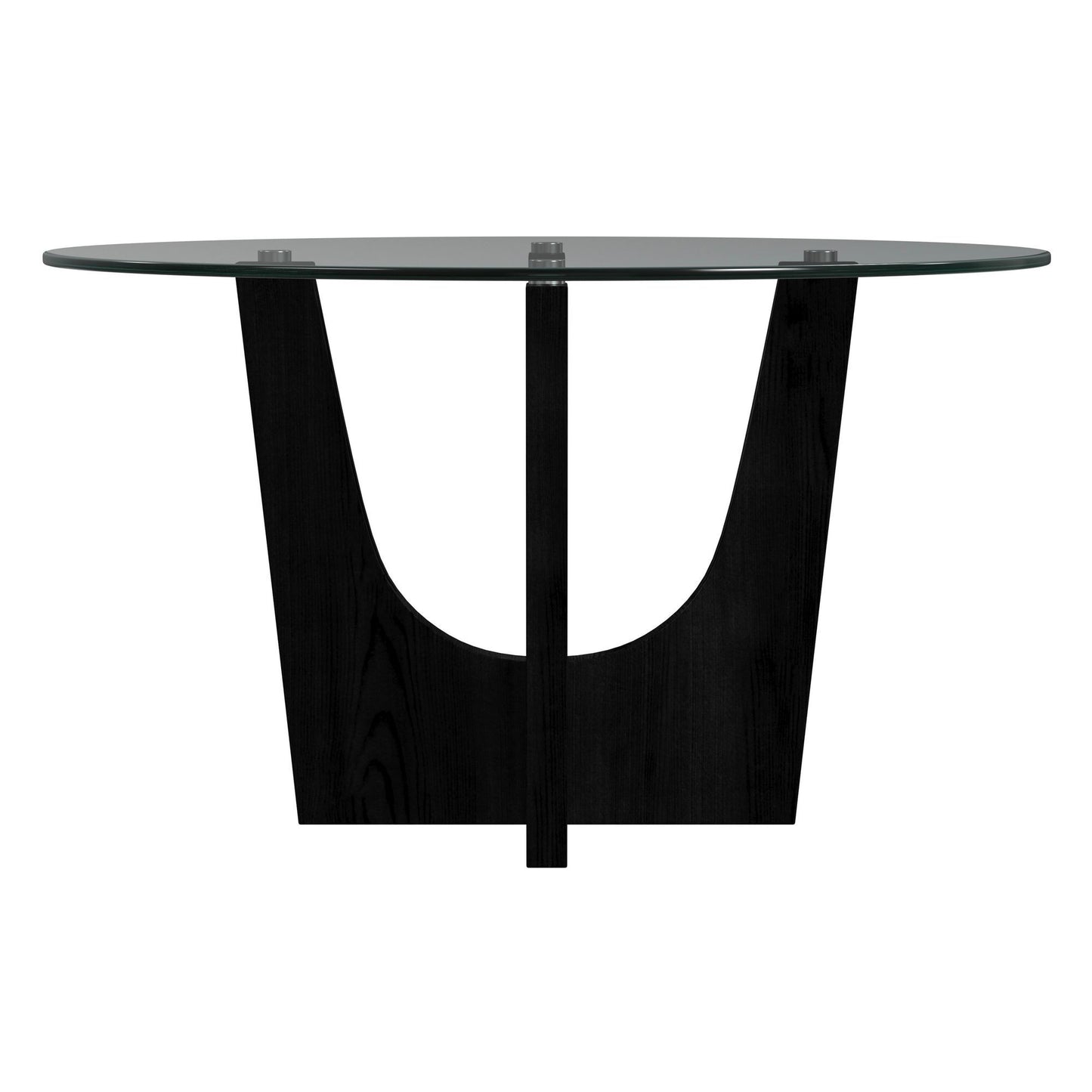 Oregon - Round Glass Top - Pearl Silver