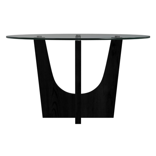 Oregon - Round Glass Top - Pearl Silver