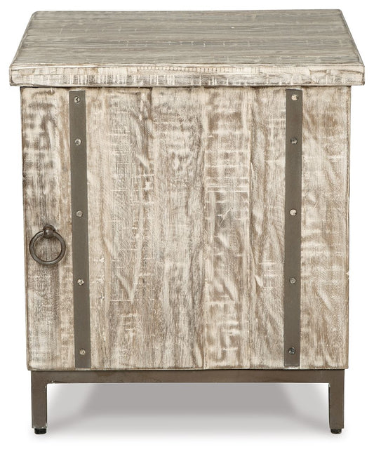 Laddford - Accent Cabinet - Shelf - Whitewash