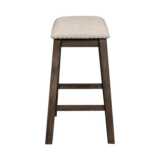 Harrison - Upholstered Console Stool - Brown