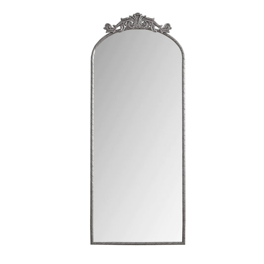 Vintage Arched Full Body Mirror, Wall Mounted For Living Room