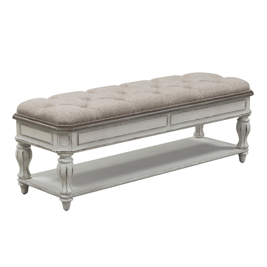 Magnolia Manor - Bed Bench - Antique White