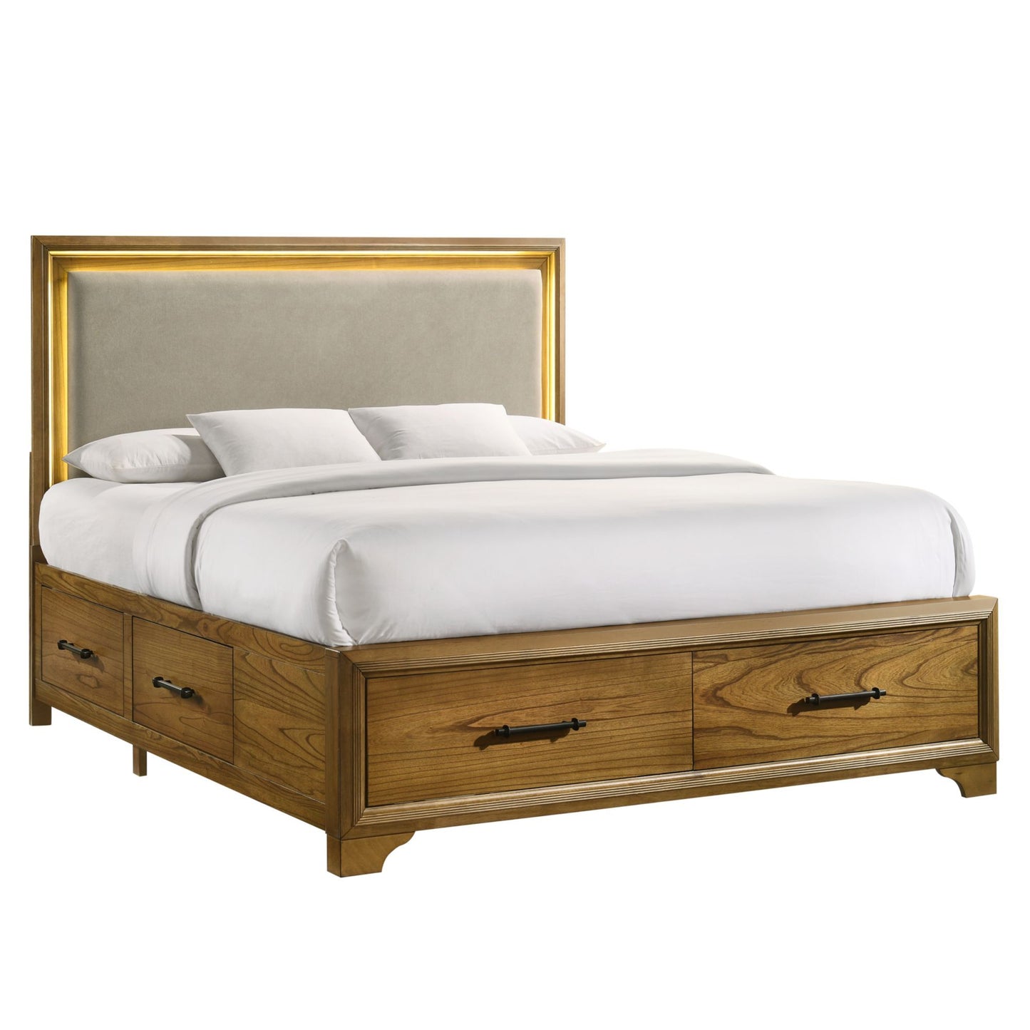 Harmony - King Storage Footboard With Slats - Walnut