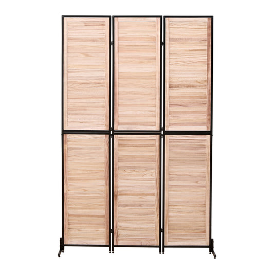 Rustic 3 Panel Room Dividers And Folding Privacy Screen