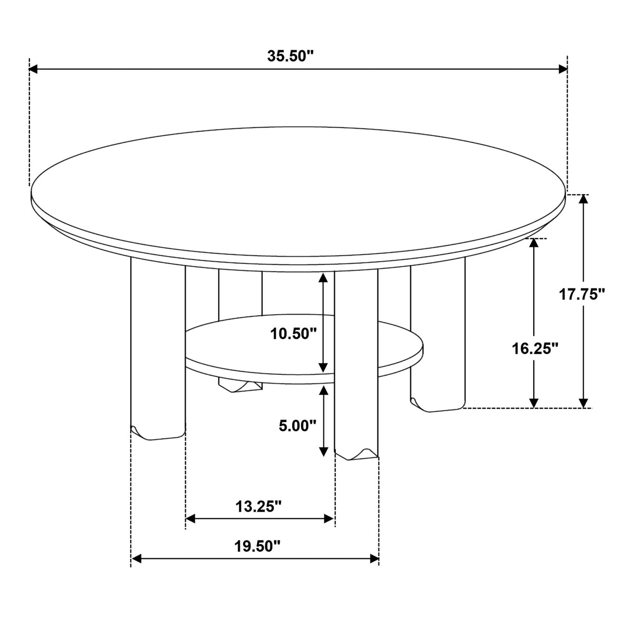 Crispin - 2 Piece Coffee Table Set With Open Shelves - Light Oak