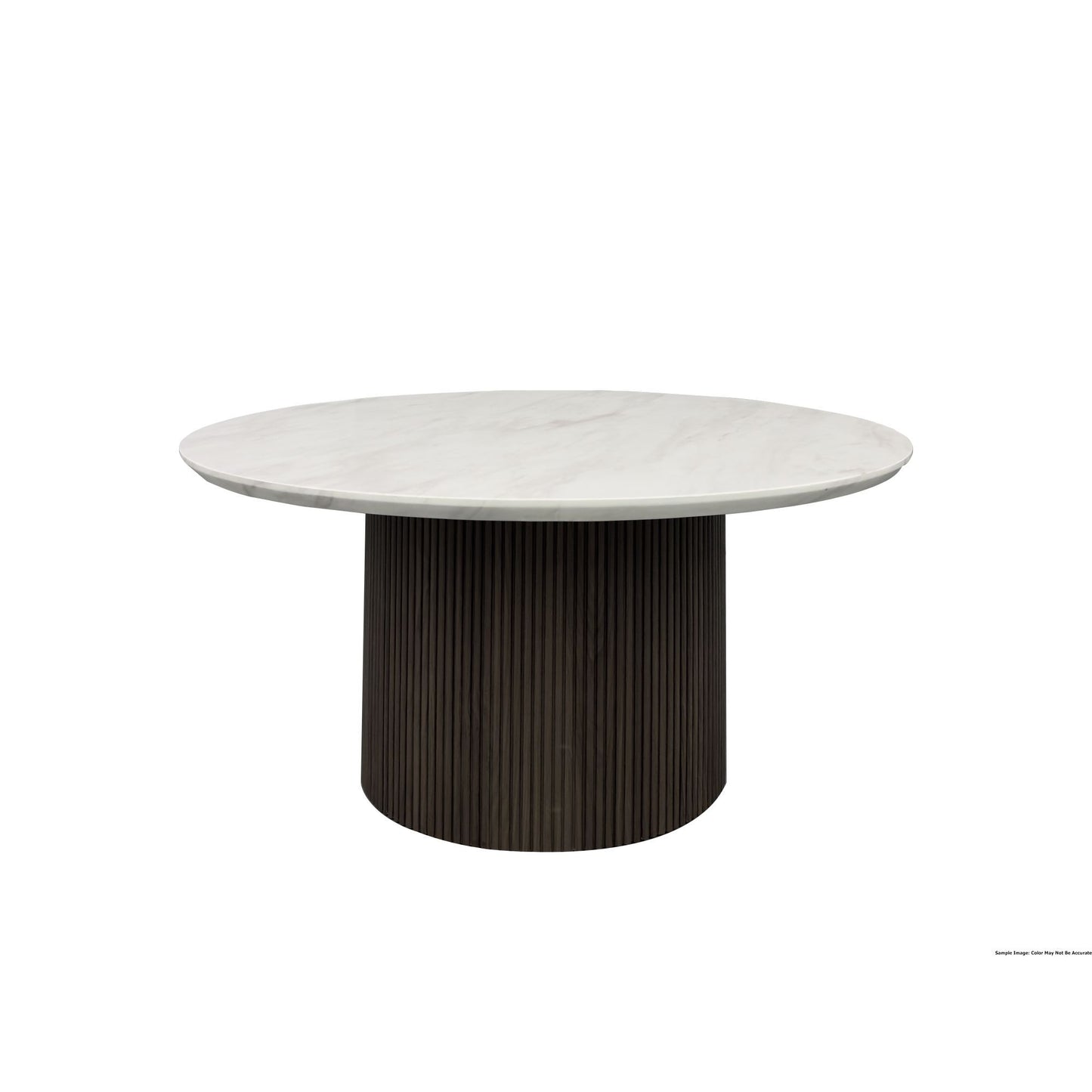Sylvie - Round Coffee Table Base - Dark Brown