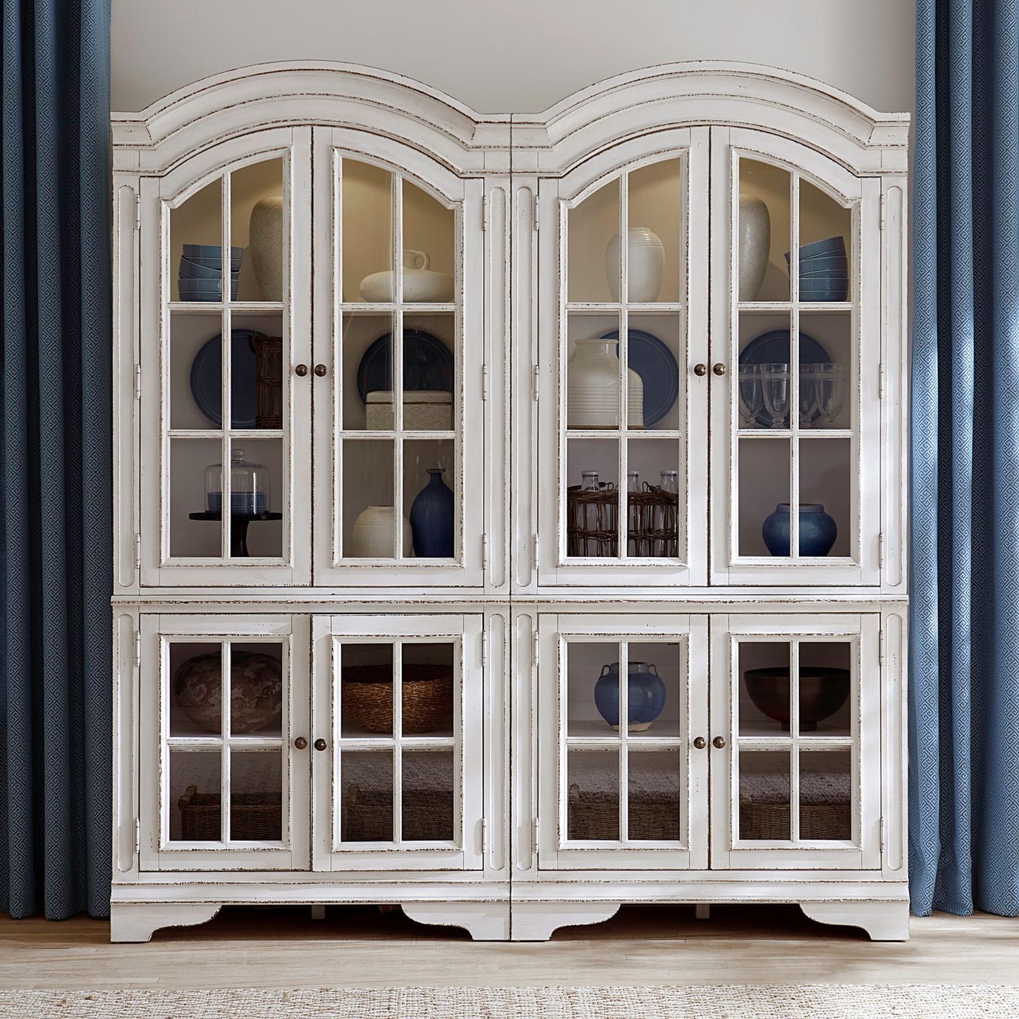 Magnolia Manor - Bunching Cabinet (Set of 2) - White