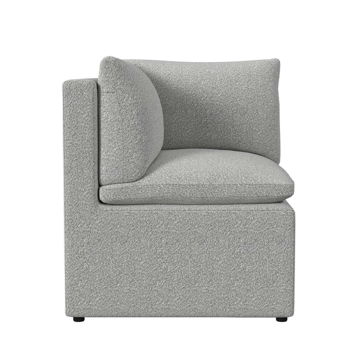 Portland - Upholstered Corner Nook - Gray Boucle