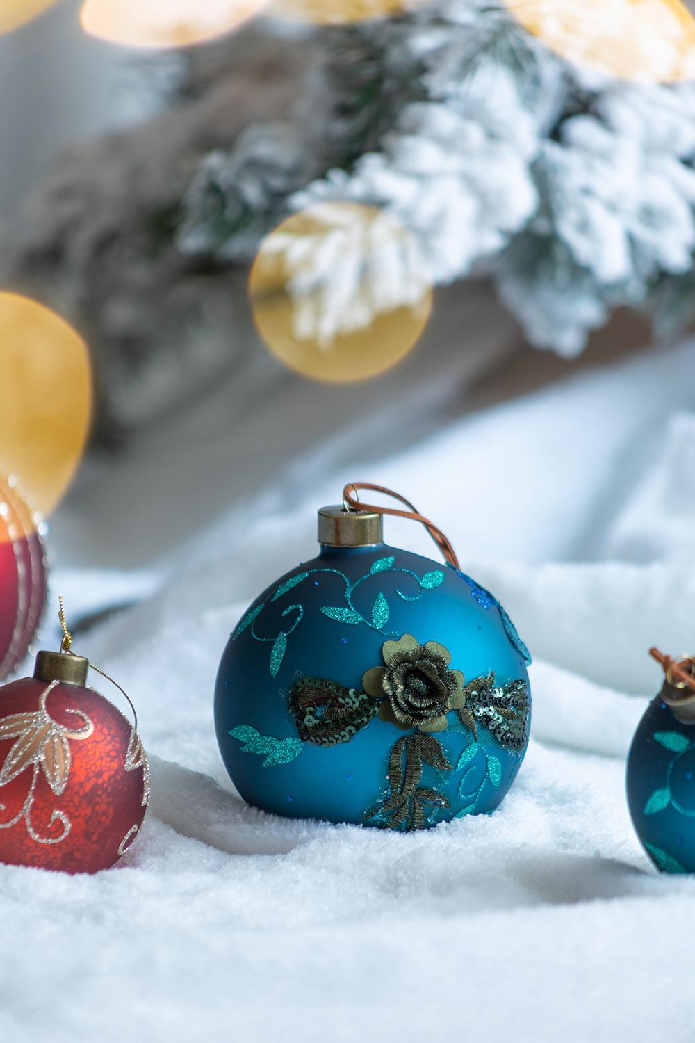 Christmas Ball Ornaments Glass Decorative Hanging Ball Christmas Tree