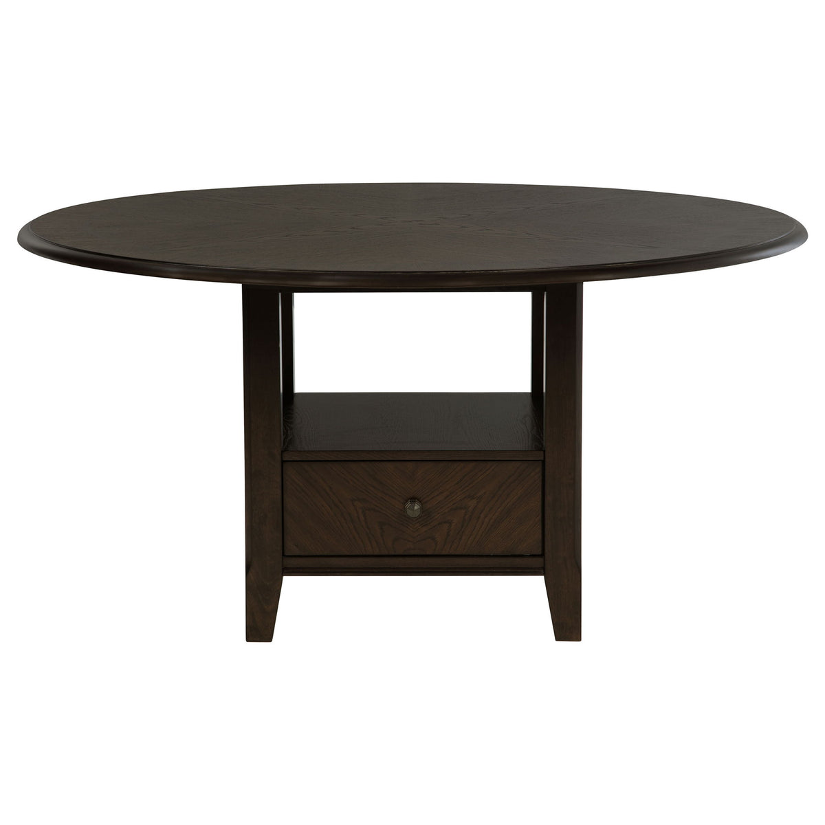 Fulton - 5 Piece Dining Table Set With Upholstered Chairs - Dark Brown