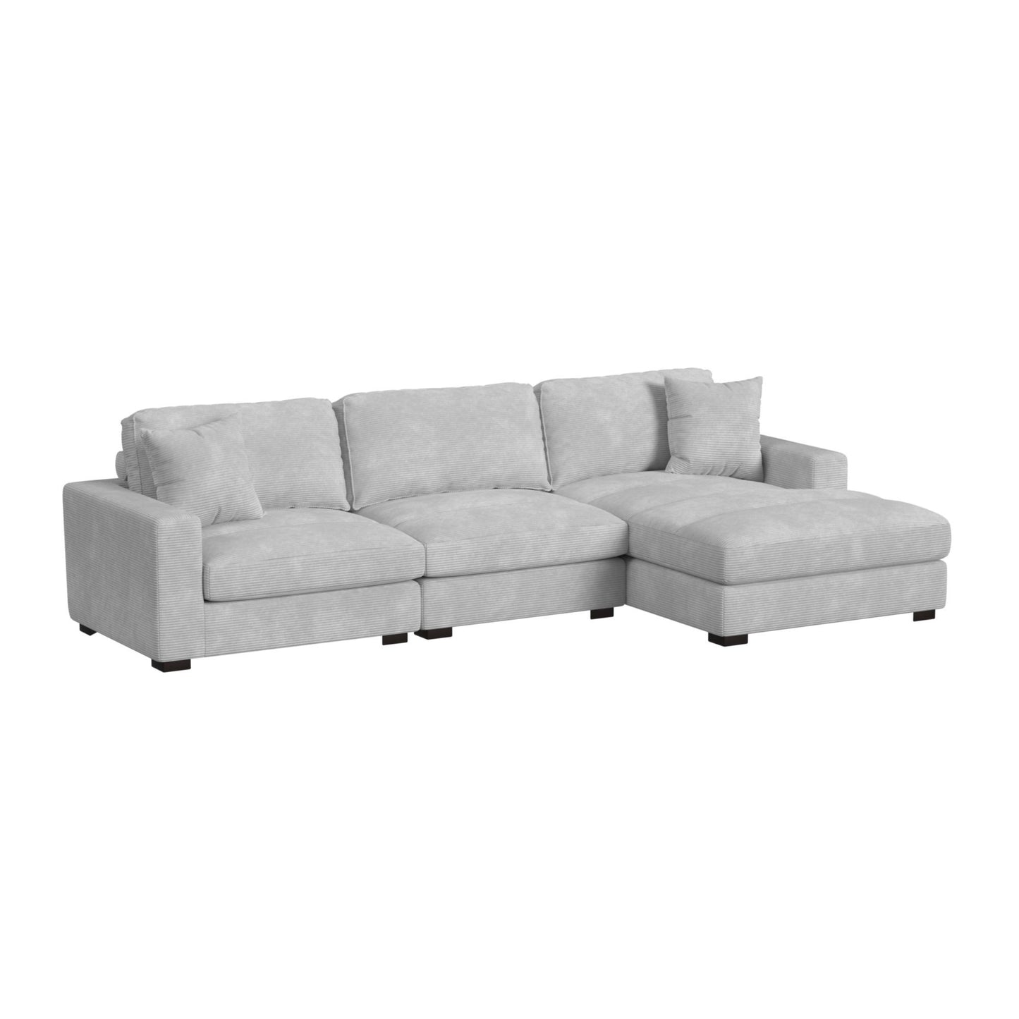 Arizona - Modular LHF Armchair With 1 Pillow 20" - Steno Stone