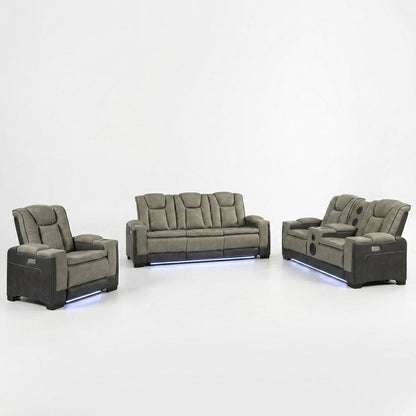 Bruno - Power Reclining Living Room Set With LED Lighting