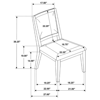 Verdugo - Cushioned Dining Chair (Set of 2) - White Washed