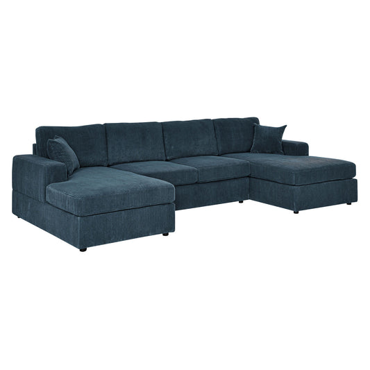 3 Piece Double Chaise Sectional Sofa