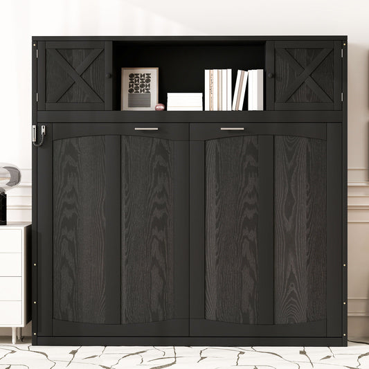 Murphy Bed With Storage Cabinets