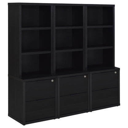 Geary - 3 Piece Wall Unit Bookcase Set With USB Storage
