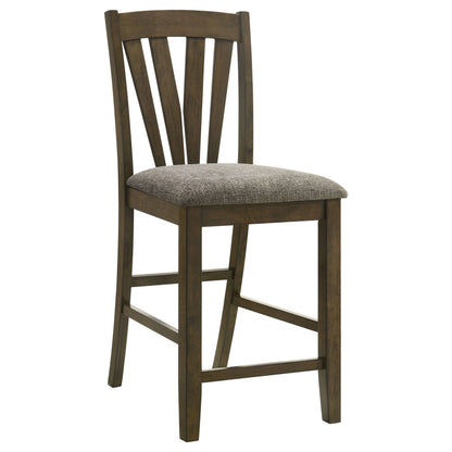 Maxine - Upholstered Counter Height Dining Side Chair (Set of 2) - Brown