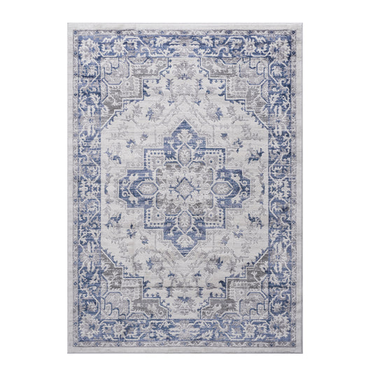 Marfi - 6' X 9' Oriental Area Rug - Blue / Gray