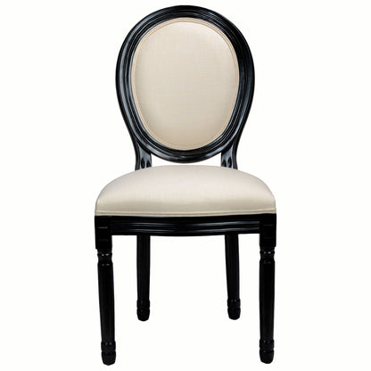 Upholstered & Round Back Dining Chairs (Set of 2)