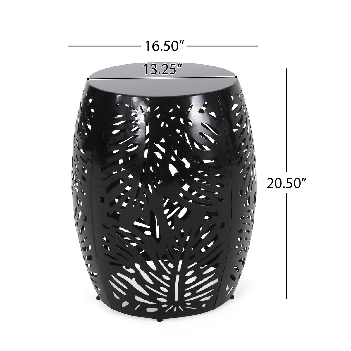 Modern Design Metal End Table, Large